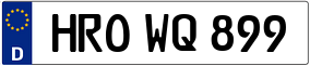 Trailer License Plate